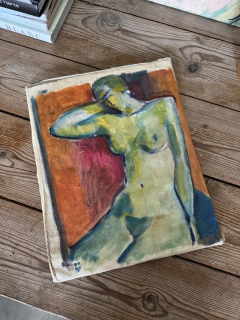 Kunstv�rk af kvinde fra Lucca