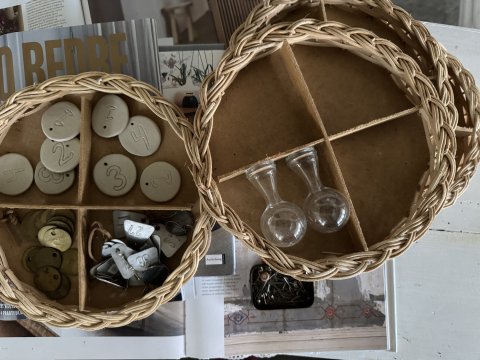 4 Franske kurve til perler og lign.