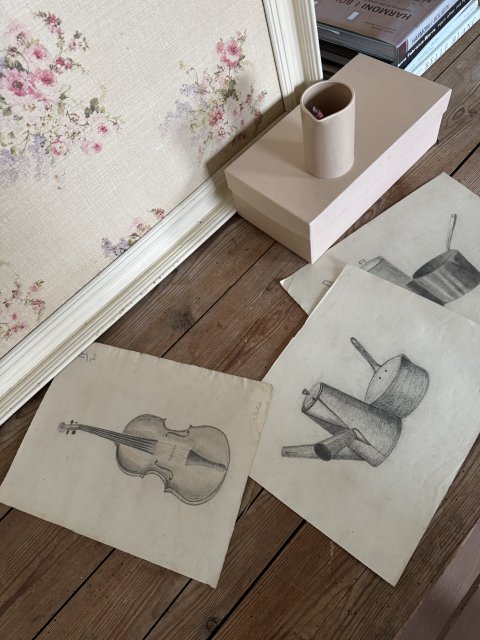 Originaltegninger fundet i Frankrig, pris pr. stk.