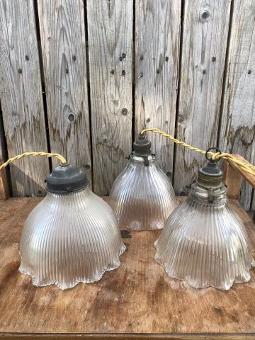 5 gamle glas lamper fra mit eget hjem til salg. Bliver solgt samlet