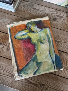 Kunstv�rk af kvinde fra Lucca