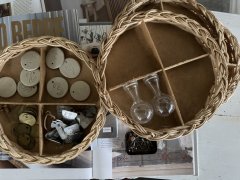 4 Franske kurve til perler og lign.