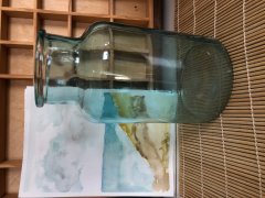 Opbevaringsglas i smuk aqua