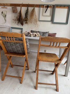 Gamle klapstole , 2. stk. - s�lges samlet