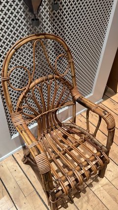 Smuk bambus stol fra Italien